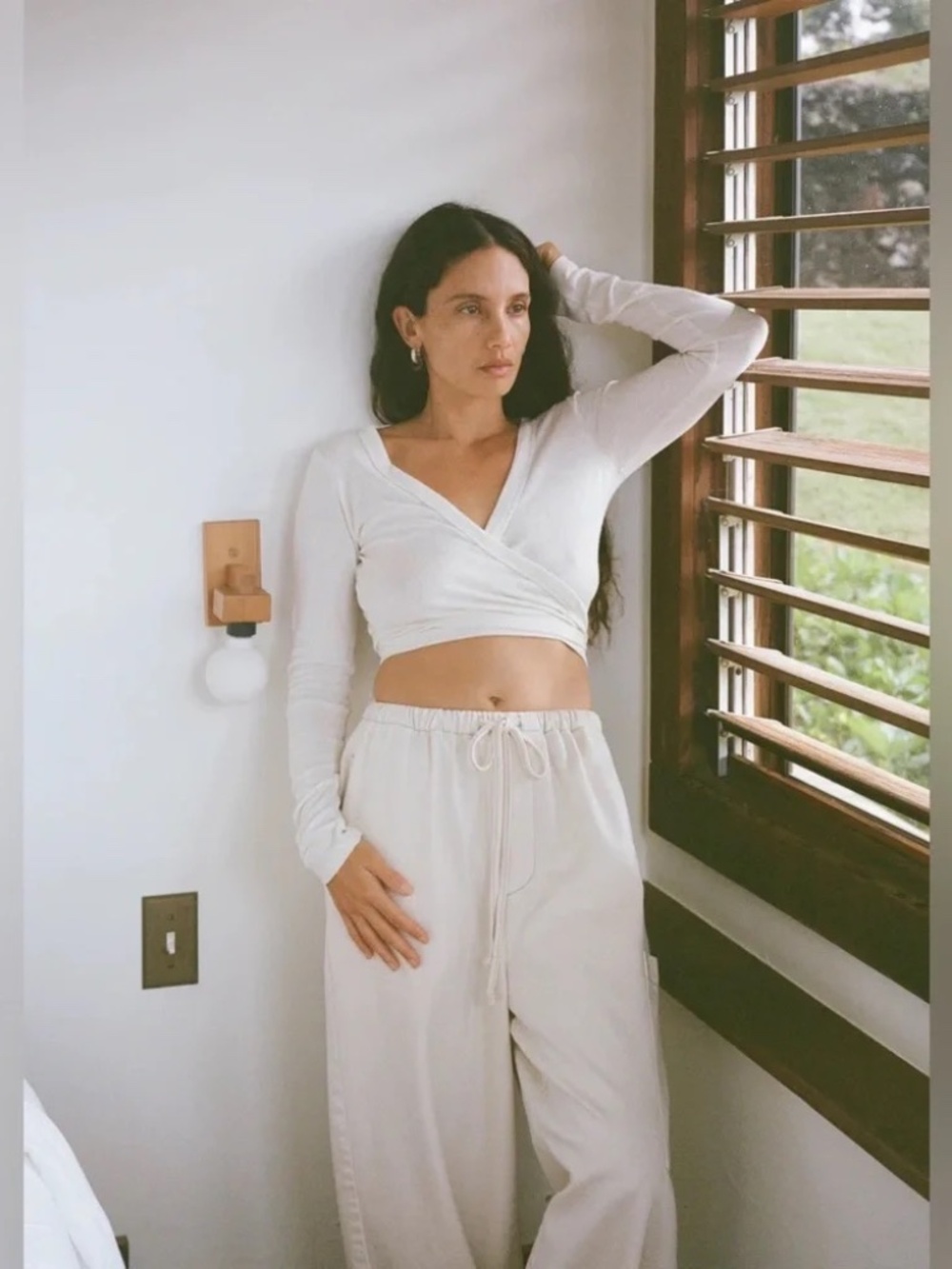 New Ozma Dance Wrap Top Natural XS
